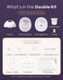 S32, 4 9 18/21/24MM (2 Packs, Nuliie Hands-Free Breast Pump Wearable Breastfeeding Pump Modes Levels with Flange