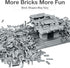 Lekebaby Building Bricks 1500 PCS Basic Blocks, Compatible with Major Brands (Gray)