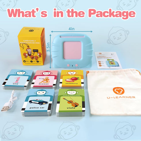 296 1 2 3 4 5 Sight Words Talking Flash Cards for Toddlers Year Old, Pocket Speech, Sensory Speech Therapy Toys