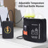 Fockety 47.3 12.1cm Bottle Warmer, USB Powered LCD Display Adjustable Temperature Baby Bottle Warmer Dual Bottles