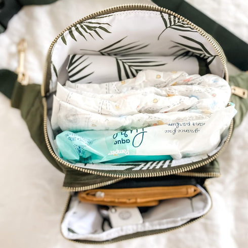 Pack Ditty Co. - Lanikai Small Diaper Bag - Portable Changing Pad - Crossbody Bags For Women - Fanny - Baby Travel
