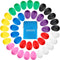 Augshy 18PCS Plastic Egg Shakers, Percussion Musical Egg Maracas, Easter Eggs in 8 Colors