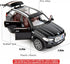 BDTCTK 1:32 Comapatible for X5 SUV Model Car Toy, Zinc Alloy Pull Back Toy car with Sound and Light for Kids Boy Girl Gift(Black)