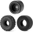 4PCS RC Rubber Wheels and Tires Set Wheel Rims Tire Set for 1:24 Axial SCX24 Gladiator Deadbolt Bronco RC Crawler Car(Black)