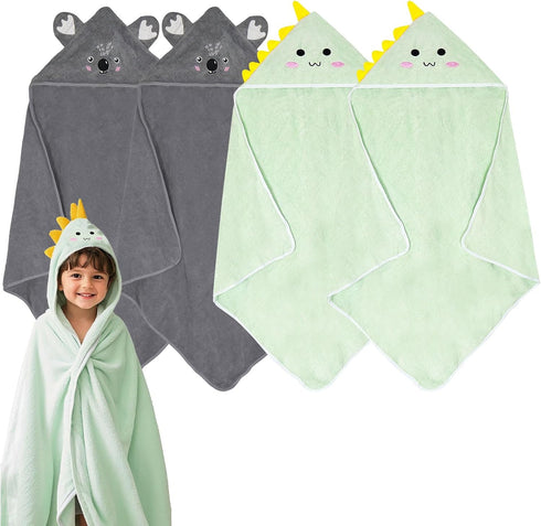 xpertwarm Hooded Towel 4 Pack Baby Bath Towels for Newborn Toddler Towels Baby