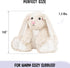 1.5 lb Cozy Bunny Microwavable Stuffed Animal Unscented Heating Pad Plush, Soft Bunny Toy for Relaxation and Comfort