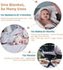 100% 3pcs 31x31 Inches Cotton Baby Blankets - Ultra Soft Breathable Cartoon Print Multi-Scenario Usage Blankets