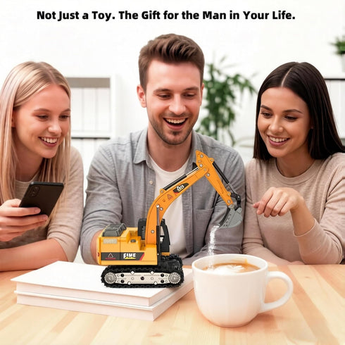 DAOGU Excavator,1:64 Programming 3 4 5 6 7 8-12 Remote Control mini RC Alloy Construction Vehicle Toys, STEM Tools