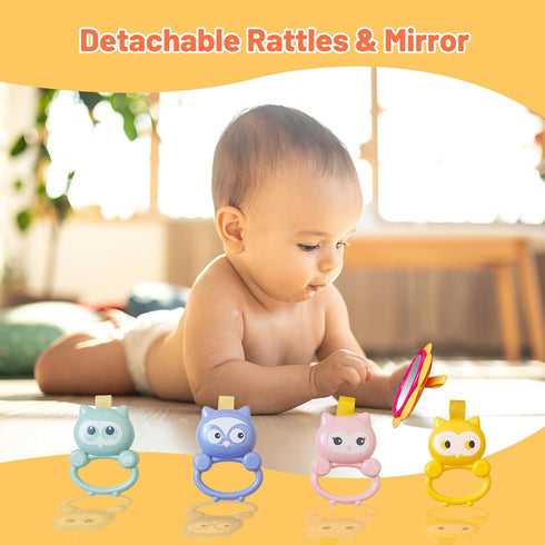 Cuterabit Tummy Baby Gym Play Mat & Baby Walker, Baby Activity Center with Music and Light, Time Mat, Push Toys