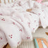 1 47x59 Inches, BuLuTu Piece Baby Toddler Muslin Quilt Blanket Crib Comforter Cute Cherry Print Quilted Blankets