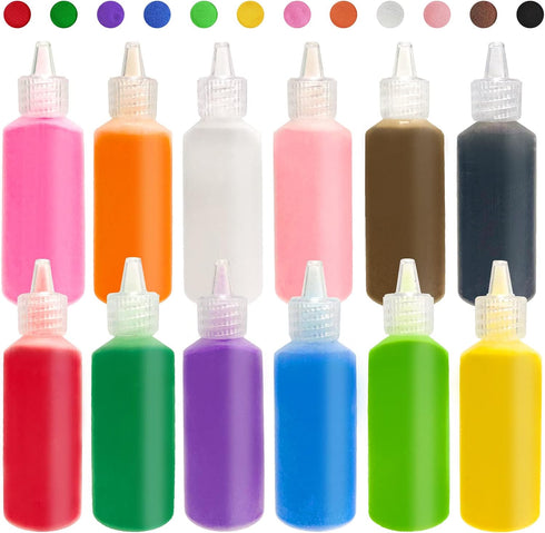 Panxxsen 12 PCS Art Sand,1.25oz Bottles DIY Arts and Crafts Kit,Scenic Sands for