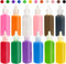 Panxxsen 12 PCS Art Sand,1.25oz Bottles DIY Arts and Crafts Kit,Scenic Sands for