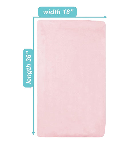 American Baby Company 2 Pack 100% Natural Cotton Fitted Cradle/Bassinet Sheets 36" x 18", Pink