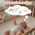 Mkcxcol 35 3 Crib Mobile for Girls - Pink and White Unicorn & Weather Theme, Mobile for Crib with Lullabies & Modes