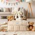 POIKSHARK Baby Diaper Caddy - Stylish Basket for Newborn Essentials, Nursery Storage Bin and Car Organizers for Diapers