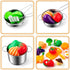26PCS Set, Tigerhu Play Kitchen Accessories, Kitchen Pretend Play Cooking Toys w/ Stainless Steel Cookware, Apron