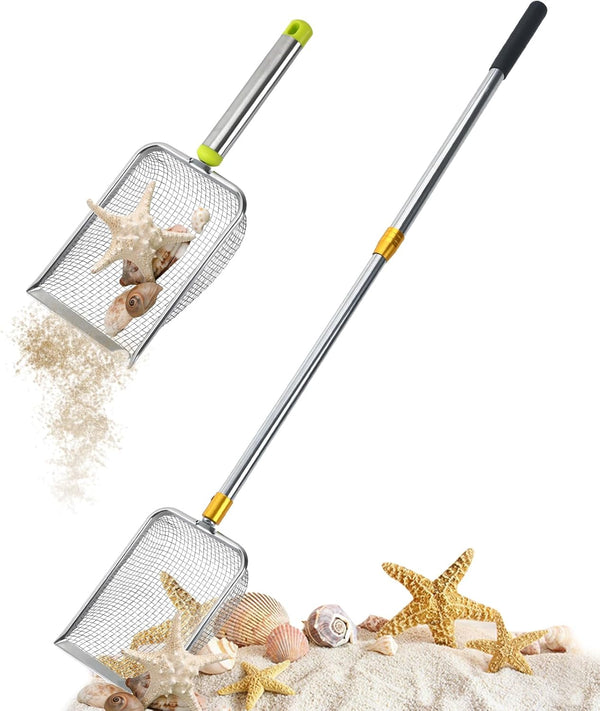 MARFOREVER 2 Pcs Shark Tooth Sifter Sand Sifter for The Beach, Sifter