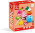Set Hape Colorful Wooden Cupcakes - Pretend Play Food