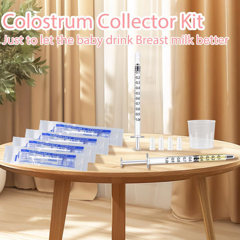 Aoaodbu 100pcs 1ml 5 1 30 ml 100 Colostrum Collector Kit Include Sealed Breast Milk Collector No Needle Colostrum