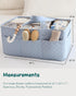Lily Miles Baby Diaper Caddy Organizer, Quilted Nursery Storage Organizer for Newborn Essentials and Diaper Changing