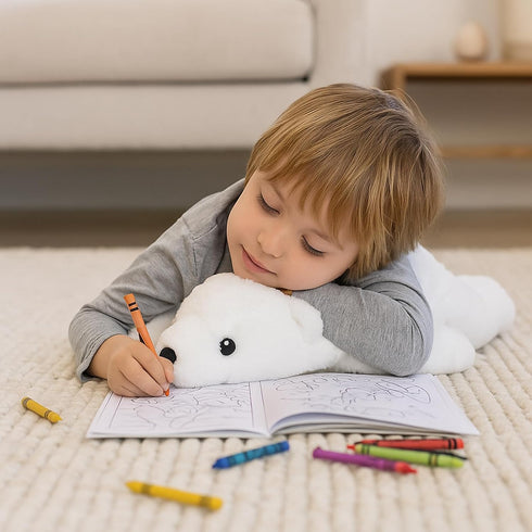 20" WEIGEDU Large Plush Polar Bear Stuffed Animal Soft White Cuddly Toy for Kids, Toddlers & Polar Bear Lovers Adorable