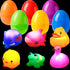 JOYIN 6 Pcs Prefilled Easter Eggs with Floating Animal Light-up Bath Toys,