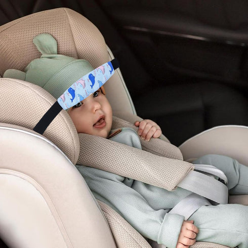SHEHARUHI 2 Pcs Baby Head Support Band for Stroller Car Seat Neck Relief and Head Support Holder for Kids Children