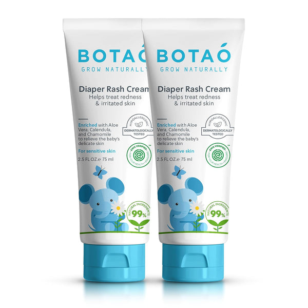 BOTAO Baby's Natural Diaper Cream | Organic Diaper Cream EWG Verified |