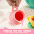 JOYIN 18PCS Pretend Role Play Tea Party Set, BPA Free Plastic Tea Set, Mini Kitchen for Kids, Gifts