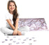 Bgraamiens - Twisted Lines - 1000 Pieces Rectangle Jigsaw Puzzle Color Challenge for Adults and Kids
