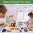 MITCIEN Kids Play Tent with Campfire, Oil Lantern with Sound, Cut Up Fruits, Marshmallow, Pretend Camping Toys for 3-6+