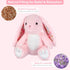 SuzziPals Heatable & Coolable Bunny Stuffed Animal, Microwavable Heating Pad Stuffed Animal for Soothing & Relaxation