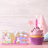 Unicorn One Letter Sign for 1st Birthday - Wooden Table Centerpiece Rainbow Party Decor & Photo Shoot Prop