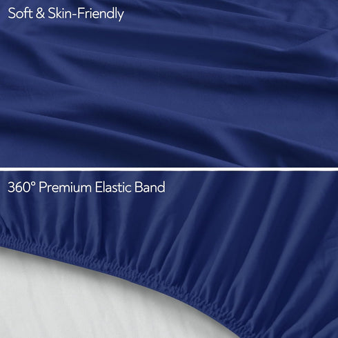 Magik & Kover 2 Pack 52" 28", Stretchy Crib Sheets for Boys or Girls, Baby Sheets Fitted for Standard Crib and Toddler