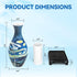 YunSheCSBS 3D 160 Puzzles Vase for Adults, Crafts for Adults, Pieces Plastic DIY Unique Flower Vase with LED Light