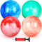 AMOR PRESENT 4PCS Bouncing Ball with Pump, 8.7inch Marbleized Bouncy Balls for Kids Bouncing Sensory Play.