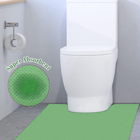 SYMHHA Mats,25-Pack Green Disposable Toilet U-Shape Pee Pads for Potty Training,No-Adhesive Non-Slip PE Backing