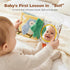 0-12 Tummy Montessori Soft Baby Book - Sensory Book for Babies Months with Crinkle Paper, Touch & Feel Textures, Baby
