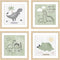 ArtbyHannah Framed Nursery Wall Decor, 4 Pack Framed Baby Wall Art, Woodland