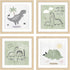 ArtbyHannah Framed Nursery Wall Decor, 4 Pack Framed Baby Wall Art, Woodland