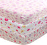 Generic Floral Butterfly Crib Fitted Sheet for Girls -3 Pack- Pink,Floral Baby Sheets
