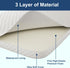 Cover,20" 35" 2'' Baby Bassinet Mattress, Breathable, Hypoallergenic, Premium Foam, Non-Toxic, Rectangle Shaped