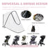MOASIOP EVA Stroller Rain Cover, No-Zip Waterproof Stroller Cover - Food Grade Material, Breathable Baby Travel Weather