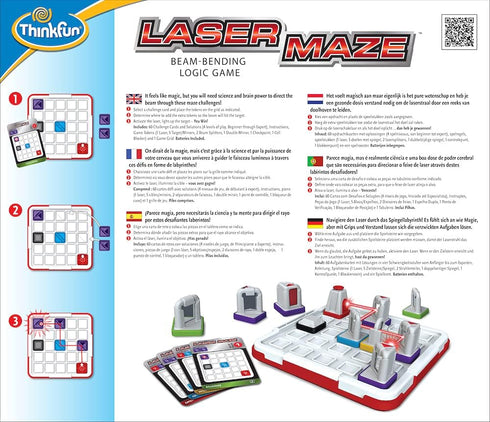 1) 8 (44001014) Think Fun Laser Maze (Class Brain Game and STEM Toy for Boys and Girls Age and Up Award Winning