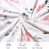 david's kids Minky Baby Blanket for Girls, Soft Lightweight Micro Fleece with Double Layer, 30x40 Inches, Floral Flowers