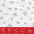 2 Pack, 52" 28" 8", Crib Mattress Protector Waterproof Quilted Crib Mattress Pad Cover x Extra Soft Breathable Toddler