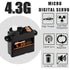 DSPOWER 2PCS 4.3G 1/24 1/28 SCX24 Mini Servo, RC Micro Digital Servo Motor Coreless Steering Servos for Fixed-Wing