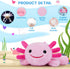 CHEEKYNEWT CO. 8.66" Christmas.(Pink,1 Pack) Axolotl Plush Toy,Axolotl Stuffed Animal, Axolotls Toy,Birthday Gift
