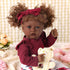 BABESIDE 3 Pcs Reborn Baby Doll Clothes for 17-22 Inch Dolls, Floral Pattern Accessories for Girls