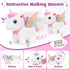 Set 3 4 5 6 4-6 TUZT Girl Interactive Walking Unicorn Stroller Toy with Plush Electric Unicorn & Groom Care